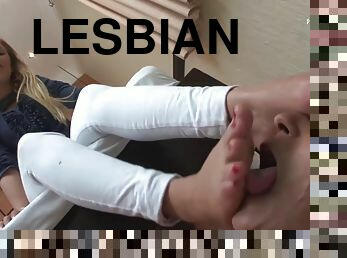 lesbisk, milf, hardcore, svart, slave, føtter, blond, fetisj, ydmykelse, footjob