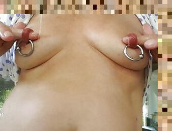 extremo, pezones, sadomasoquismo, con-los-dedos, con-piercings, fetichista