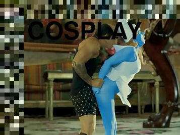 Hot Girl Cosplaying Smurf In The Craziest Pussy Fuck Action