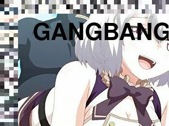 anal-sex, gangbang, creampie, gruppensex, anime, hentai