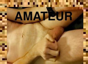 masturbacija, amaterski, prekrasne, mišićavi, kurac