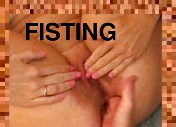 klitoris, fisting, pussy, amatør, anal, babes, par, blond, piercet, fetisj