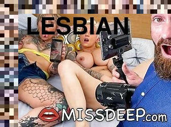 YOUTUBE VIDEO ESCALED: I fuck these two lesbians: Nayomi Sharp and Mila Milan! MISSDEEP