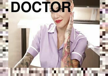 Sexy Nurse Makes Doctor Wank During Full Examination