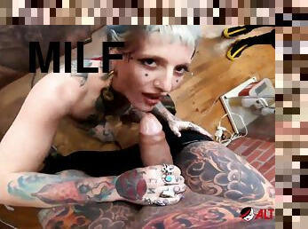 milf, pirced, fetiš, tattoo