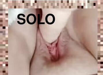 Solo masturbation with her dildo