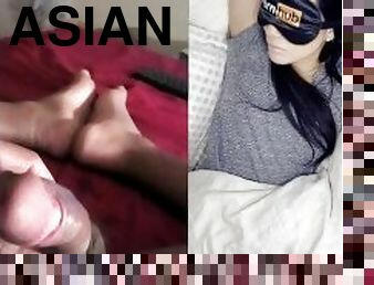 asyalı, mastürbasyon-masturbation, boşalma, irklararası, japonca, meni