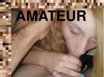 amatør, babes, cumshot, tenåring, hardcore, pov, blond, pikk