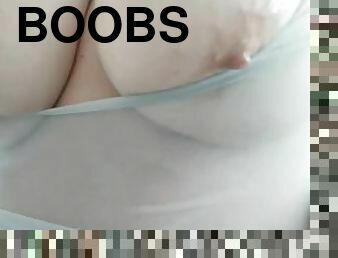 Very big boobs close up