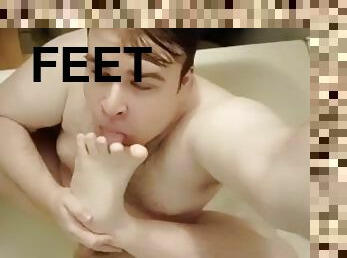 føtter, fetisj, footjob