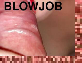 CLOSE UP BLOWJOB - RUIN HER LIPSTICK