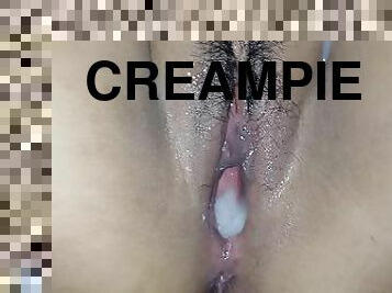 asiatisk, milf, mamma, creampie, lubben, skitten, filipinsk