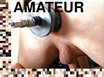 amatør, anal, udløsning, bøsse, maskiner, røv-butt, solo, kæmpe, hårdhændet