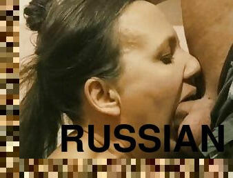 Russian slut MILF fucked in her mouth. Troatfuck, facefuck
