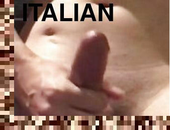 Big Italian Dick Masturbation with Huge Cum
