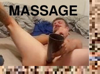 Funnel prostate massage, cum in my funnel