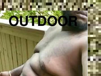 Outdoor stroking (get caught) WATCH TILL END