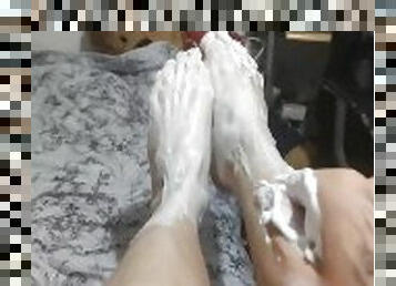 Creamy sexy feet yummy yummy foot fetish