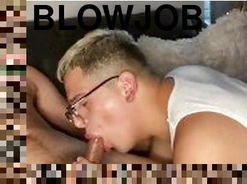 Couch BlowJob *HUGE CUMSHOT*