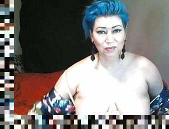 I fuck my bluehaired mature miracle for the delight of people! Drive your horny slut to madness!!!