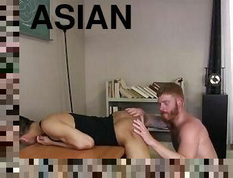 asiatisk, anal, blowjob, stor-pikk, hardcore, homofil, deepthroat, tattoo, pikk, røff
