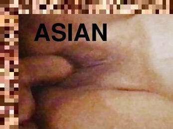 asiatisk, rumpe, orgasme, pussy, amatør, hardcore, creampie, thai, første-gang, cum