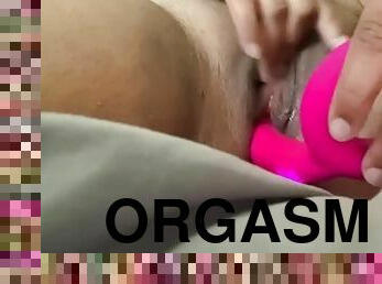 kæmpestor, onani, orgasme, fisse-pussy, sprøjte, amatør, ibenholt, teenager, legetøj, solo