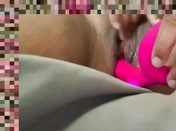 énorme, masturbation, orgasme, chatte-pussy, giclée, amateur, ébène, ados, jouet, solo