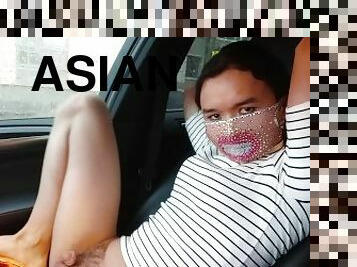 asian, buntut, kereta, ladyboy, manis, cantik, patung, kaki-legs, topeng