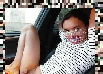 asian, buntut, kereta, ladyboy, manis, cantik, patung, kaki-legs, topeng