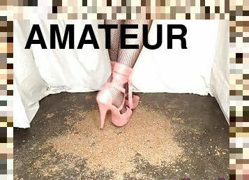 amateur, pieds, décapage, solo, domination, bottes, jambes