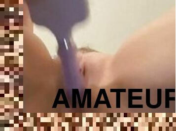 énorme, masturbation, orgasme, chatte-pussy, giclée, amateur, babes, solo, humide, brunette