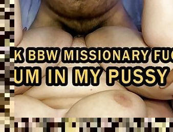 THICK BBW Fucked Missionary - Big Bouncing Tits 4k 60FPS - TittyFuckAdventure
