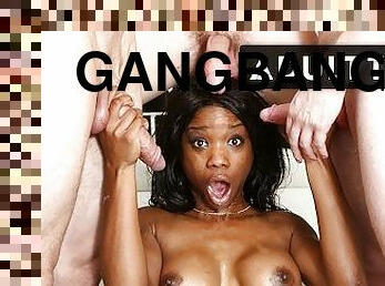 ADULT TIME - Big Ass Mya Mays DP'd During Rough and Wild Gangbang!