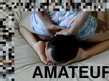 amatőr, láb, fétis