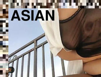 asiatic, tate-mari, paroasa, masturbare-masturbation, orgasm, in-afara, matura, lenjerie, solo, chinezoaica