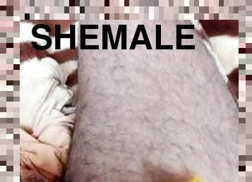 shemale, amatør, homofil, cum, alene