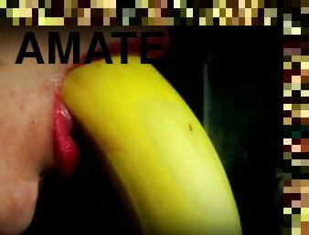 Erotic oral play with banana - Agata Anallove