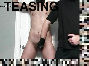 CØACH TEASING, EDGING AND MILKING BOUND JOCK