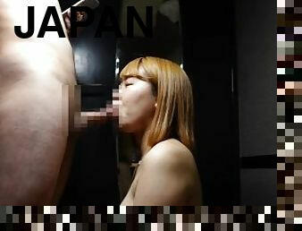 asiatisk, amatør, blowjob, cumshot, japansk, handjob, massasje, lubben, cum, rumpe-butt