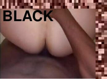 levrette, grosse, amateur, interracial, black, belle-femme-ronde, butin, point-de-vue, blanc, bite