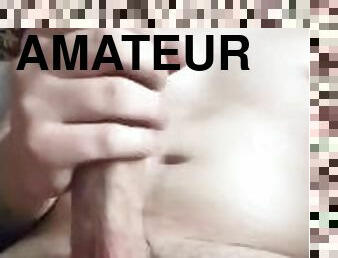 masturbare-masturbation, amatori, jet-de-sperma, pula-imensa, solo, alb, pula