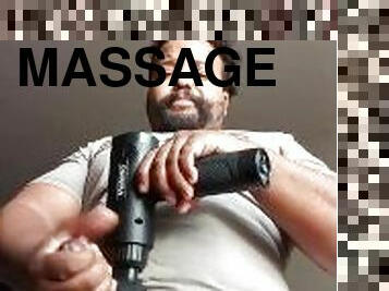 Massage Gun Jerk and Cumshot