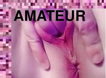 masturbation, orgasm, fitta-pussy, amatör, tonåring, barnvakt, pov, ensam, vått