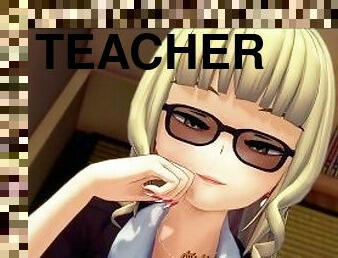 enseignant, babes, fellation, ejaculation-sur-le-corps, anime, hentai