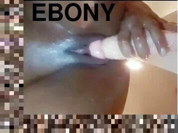 énorme, masturbation, orgasme, chatte-pussy, giclée, amateur, ébène, lesbienne, milf, jouet