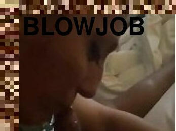 Deep throat blow job