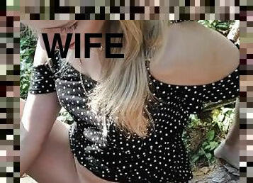 Fucked a married the beauty S-Wife Katy in the park (first person)
