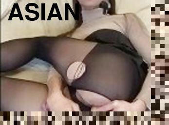 asian, pelancapan, pantyhose, pondan, peju, remaja, ladyboy, merangsangkan-zakar, merangkap, berahi