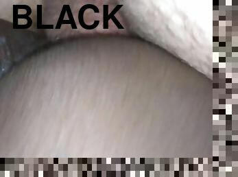 Big white cock fucks black slut